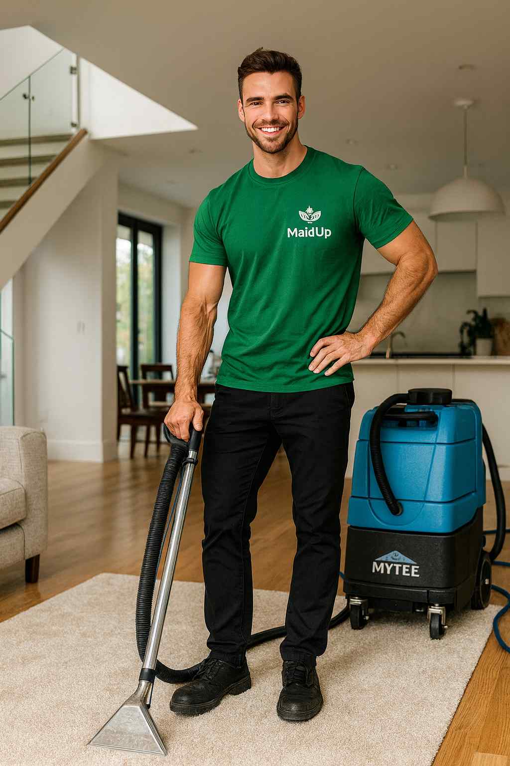 MaidUp Carpet Cleaning Services in Seattle providing deep carpet and rug cleaning with non-toxic, eco-safe products.