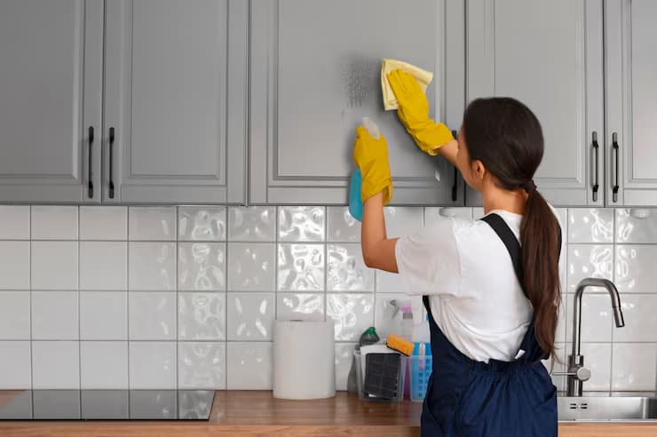 MaidUp cleaner using non-toxic, eco-friendly products to deliver safe and healthy house cleaning results.